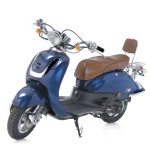 Retro scooter Roma Donker Blauw